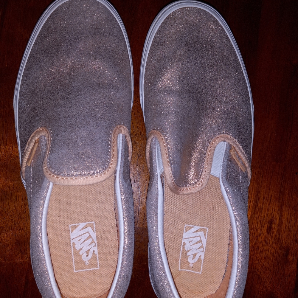 Light Pink Glittery Vans